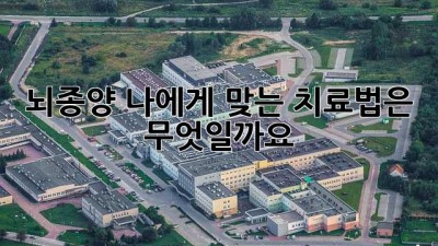 뇌종양, 나에게 맞는 치료법은 무엇일까요?